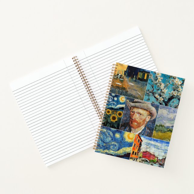 Van Gogh Fine Art Collage Notizbuch (Innenseite)
