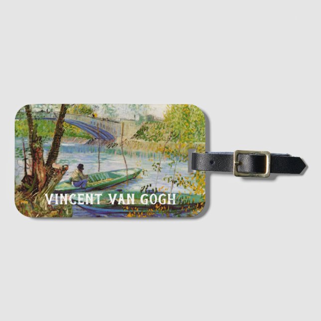 Van Gogh Fischen im Frühling, Pont de Clichy Gepäckanhänger (Vorderseite (Horizontal))