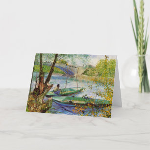Van Gogh Fischen im Frühling, Pont de Clichy Karte