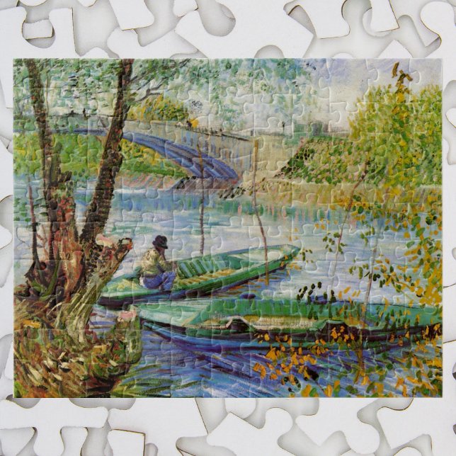 Van Gogh Fischen im Frühling, Pont de Clichy Puzzle (Von Creator hochgeladen)