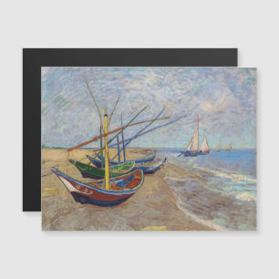 Van Gogh - Fischerboote am Strand Magnetkarte