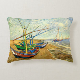 Van Gogh Fischerboote am Strand von Saintes Maries Dekokissen