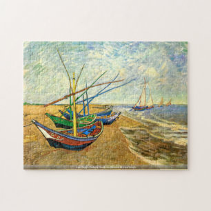 Van Gogh - Fischerboote auf Saintes-Maries Strand Puzzle