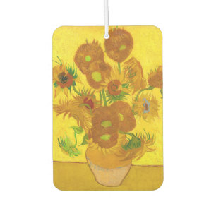 Van Gogh Fünfzehn Sonnenblumen in einer Vase Fine Autolufterfrischer