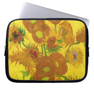 Van Gogh Fünfzehn Sonnenblumen in einer Vase Fine Laptopschutzhülle