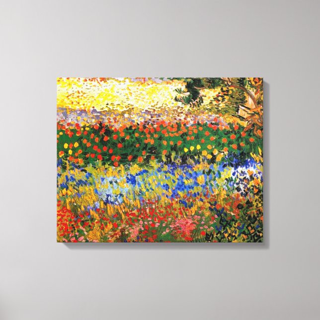 Van Gogh - Garden at Arles Leinwanddruck (Vorderseite)
