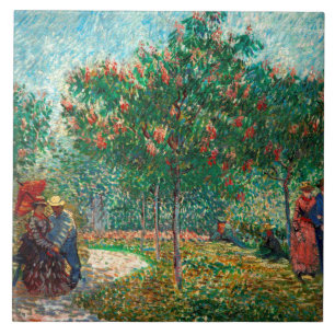 Van Gogh Garden in Montmartre Fliese