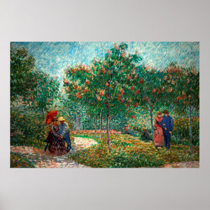 Van Gogh Garden in Montmartre Poster