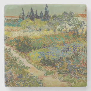 Van Gogh Garten in Arles Florale Impressionistin Steinuntersetzer