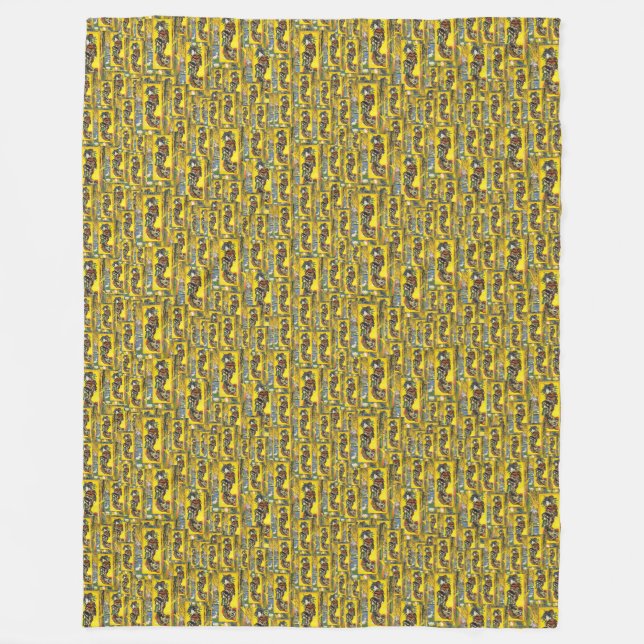 Van Gogh Geisha Fleecedecke (Vorderseite)