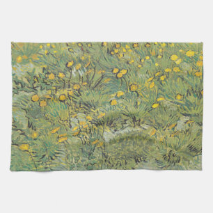 Van Gogh Gelbe Wiese - Klassische Blumenkunst Geschirrtuch