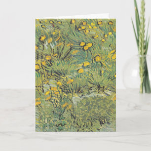 Van Gogh Gelbe Wiese - Klassische Blumenkunst Karte