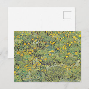 Van Gogh Gelbe Wiese - Klassische Blumenkunst Postkarte