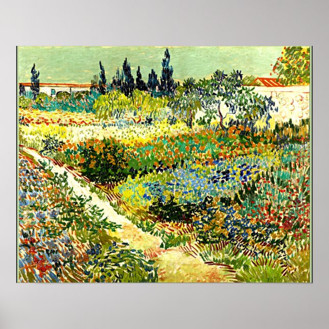 Van Gogh Gemälde, Arden at Arles, berühmtes Kunstw Poster (Vorne)