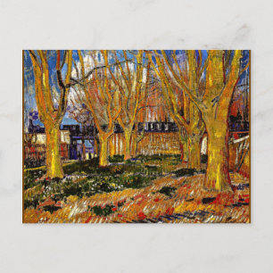 Van Gogh Gemälde, Avenue of Flugzeug Trees Postkarte