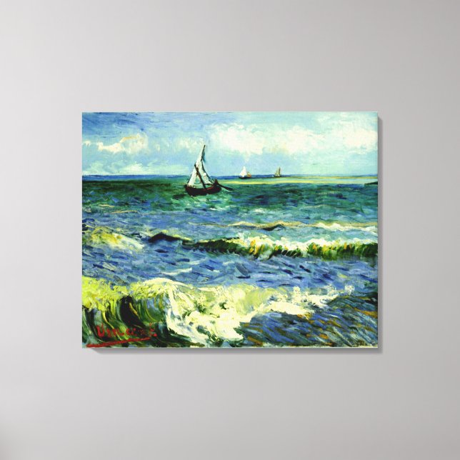 Van Gogh Gemälde, Seascape, Leinwanddruck (Vorderseite)