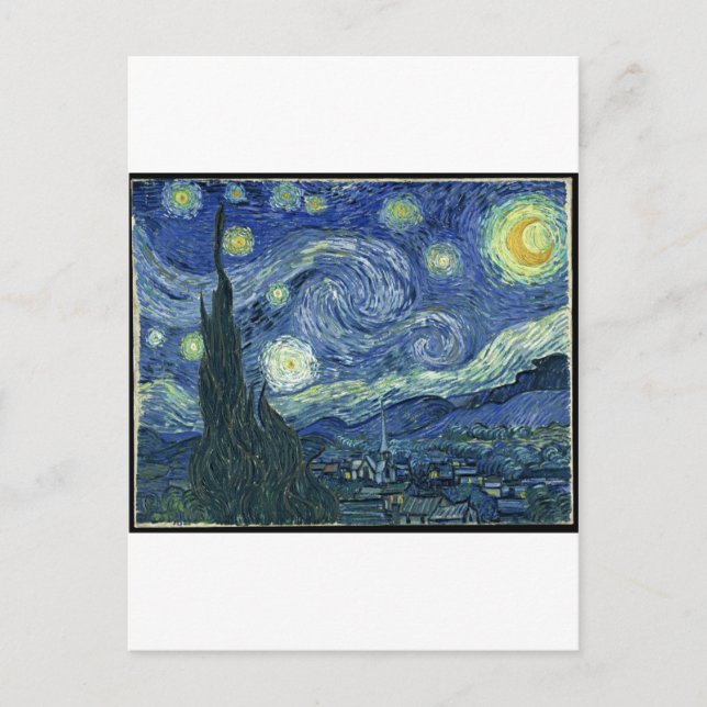 van Gogh Gemälde: Starry Night Van Gogh Postkarte (Vorderseite)