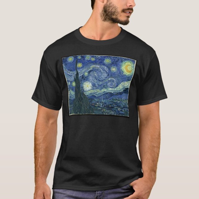 Van Gogh Gemälde:Starry Night Van Gogh T-Shirt (Vorderseite)