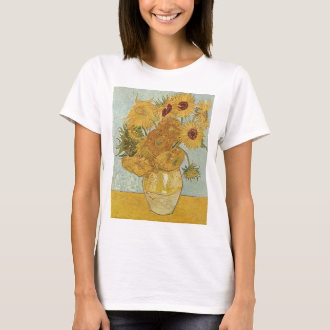 Van Gogh Gemälde:Van Gogh Sonnenblumen T-Shirt (Vorderseite)