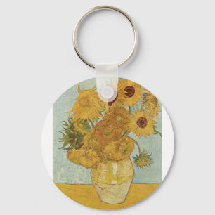 Van Gogh Gemälde: Van Gogh Sunflowers Schlüsselanhänger