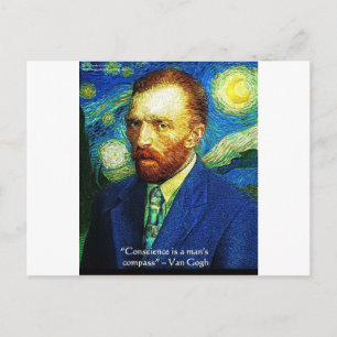 van Gogh "Gewissen Compass" Quotient Ohrs Tees usw Postkarte