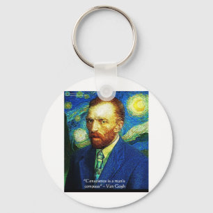 van Gogh "Gewissen Compass" Quotient Ohrs Tees usw Schlüsselanhänger