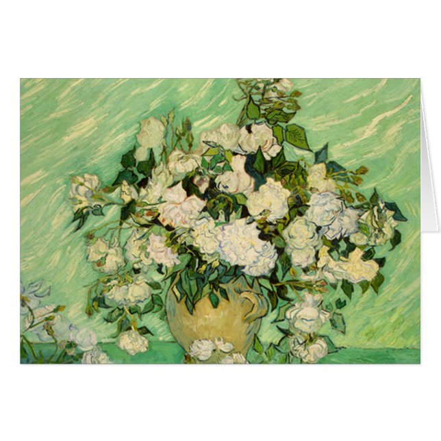 Van Gogh gibt Stillleben mit Rose Impressionismus (Vorderseite (Horizontal))