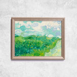 Van Gogh Green Wheat Fields Old Art Poster<br><div class="desc">Poster von Vincent Van Gogh,  Grünweizenfelder,  1890. Ein altes,  berühmtes Gemälde aus Grün und ein blauer bewölkter Himmel in einem farbenfrohen und hellen postimpressionistischen Stil. CCO Lizenz,  Public Domain Art. Frame nicht inbegriffen.</div>