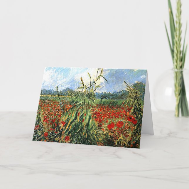 Van Gogh - Grüne Ohren des Weizen Karte (Vorderseite)