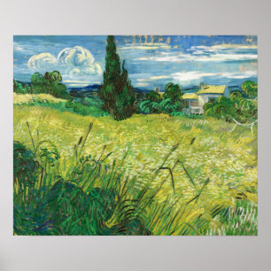 Van Gogh - Grünes Feld Poster