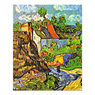 Van Gogh - Häuser in Auvers Fotodruck
