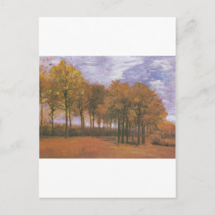 Van Gogh Herbst-Tree-Blätter Destiny Postkarte