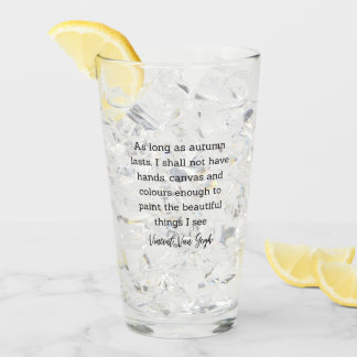 Van Gogh Herbst Zitat Dekoration Für Zuhause Glas