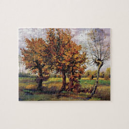 Van Gogh - Herbstlandschaft mit vier Bäumen Puzzle