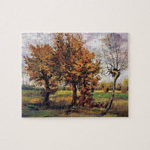 Van Gogh - Herbstlandschaft mit vier Bäumen Puzzle