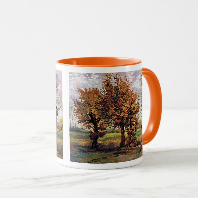 Van Gogh - Herbstlandschaft mit vier Bäumen Tasse (VorderseiteRechts)