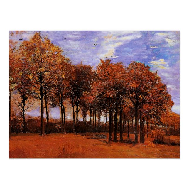 Van Gogh - Herbstlandschaft, Poster (Vorderseite)