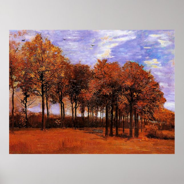Van Gogh - Herbstlandschaft, Poster (Vorne)