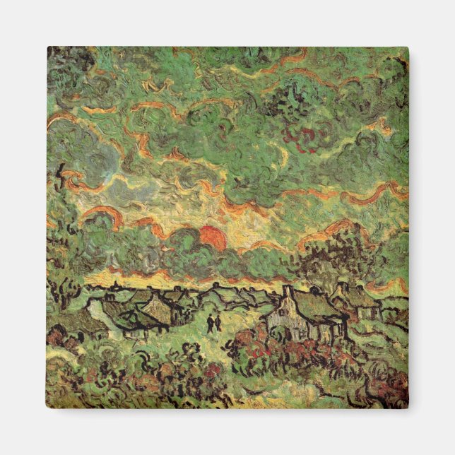 Van Gogh Hütten Cypresses Reminiszenz von Nord Magnet (Vorne)
