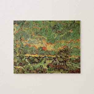 Van Gogh Hütten Cypresses Reminiszenz von Nord Puzzle