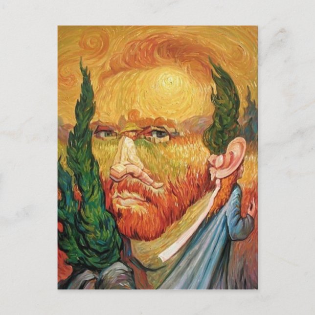 Van Gogh Illusion Postkarte (Vorderseite)