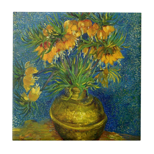 Van Gogh Imperial Fritillaries Fliese (Vorderseite)