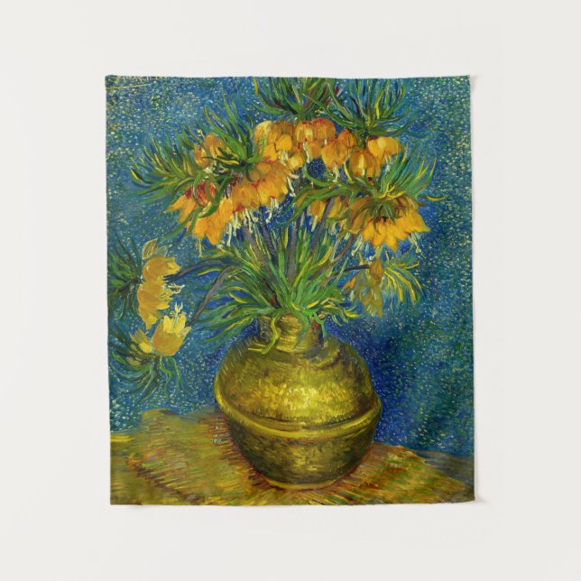 Van Gogh Imperial Fritillaries Wandteppich (Vorderseite)