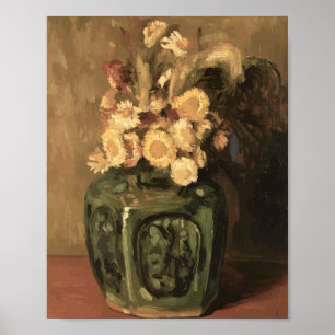 Van Gogh Ingwertopf mit Chrysanthemen Poster