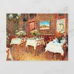 Van Gogh - Inneres eines Restaurants Postkarte<br><div class="desc">Interieur eines Restaurants,  berühmtes Gemälde von Vincent van Gogh,  1887</div>