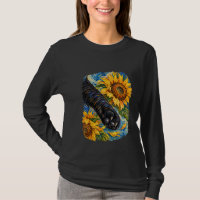 Van Gogh inspirierte schwarze Katzenpfote und Sonn