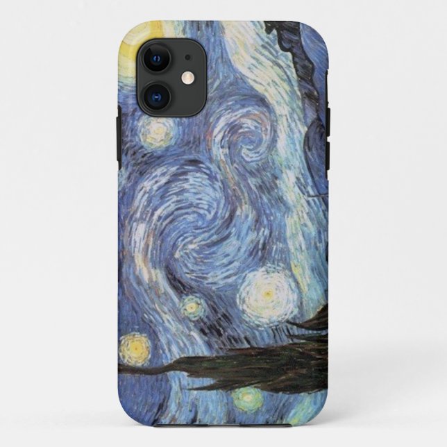 Van Gogh iPhone Case Starry Night Impressionist (Rückseite)