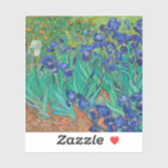 Van Gogh Ire. Blauer Vintager Impressionismus Aufkleber<br><div class="desc">Van Gogh "Ire" Aufkleber. Blauer Blumenimpressionismus Kunst.</div>