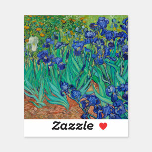 Van Gogh Ire. Blauer Vintager Impressionismus Aufkleber