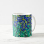 Van Gogh Ire. Blauer Vintager Impressionismus Kaffeetasse<br><div class="desc">Van Gogh "Ire" Tasse. Blauer Blumenimpressionismus Kunst.</div>